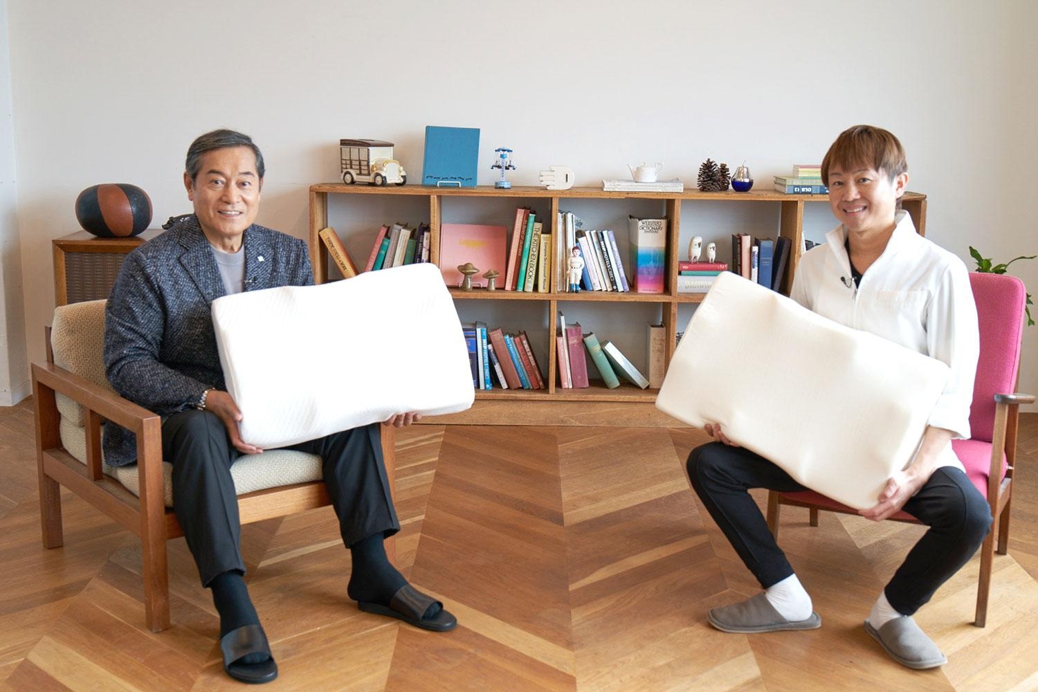 俳優・松平健さんと美容整体師・井上剛志さんが監修した『健眠枕』についてインタビュー